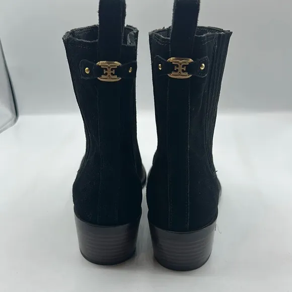 Sam Edelman Sz 8 Bronson Black Suede Ankle Boots NEW