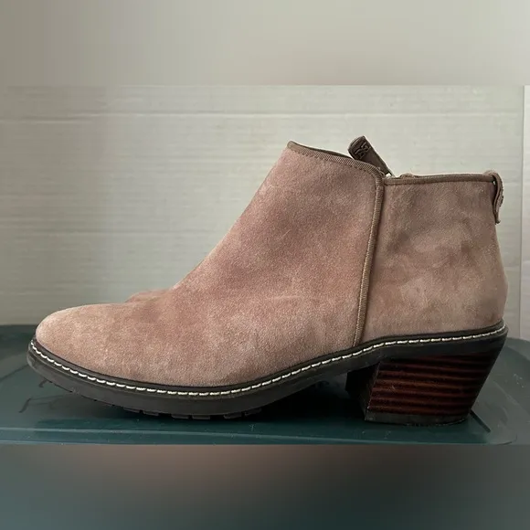 Sam Edelman Tan Suede Ankle Boots Women’s Size 6 EUC