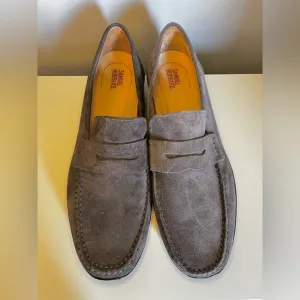 Samuel Hubbard Mens Sz 13 Free Spirit Gray Suede Casual Shoes Driving Moccasin