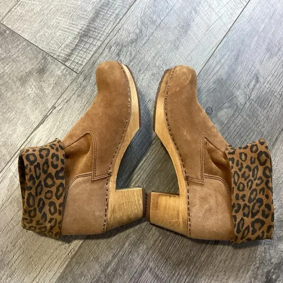 Sanita Wooden Clog Boot Size 37