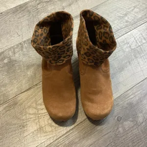 Sanita Wooden Clog Boot Size 37