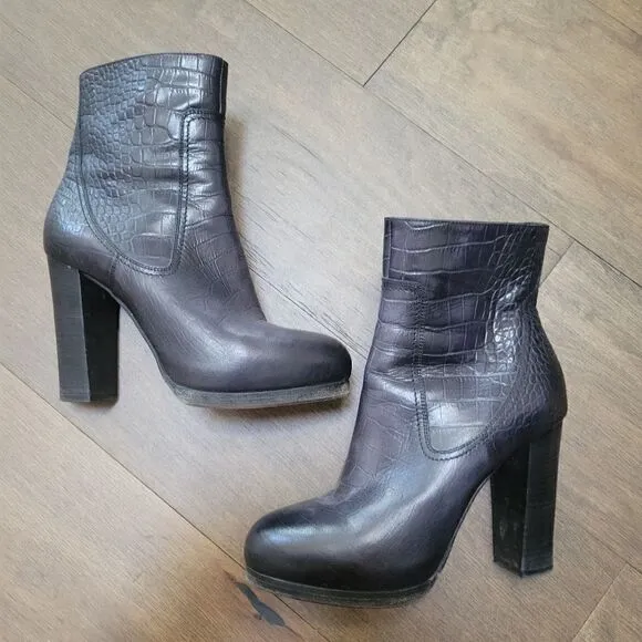 Santoni Leather boots 36
