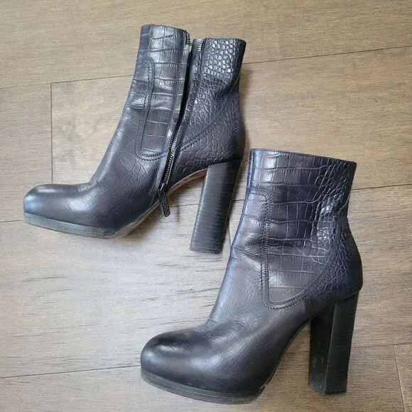 Santoni Leather boots 36