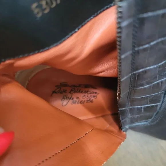 Santoni Leather boots 36