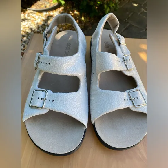 SAS Women's, Relaxed Sandal, Leather, Vanilla, Size 10 ½ Wide