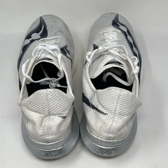 Saucony Endorphin Pro Plus Shoes Mens 13 White Mesh Lightweight Running Sneakers