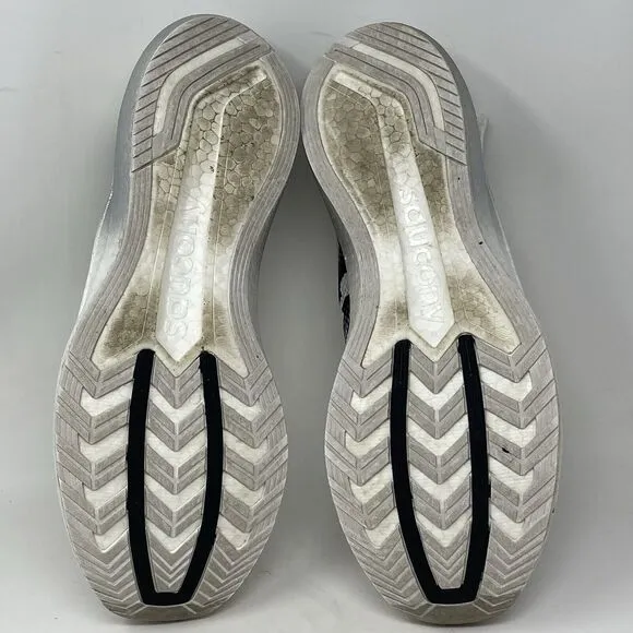 Saucony Endorphin Pro Plus Shoes Mens 13 White Mesh Lightweight Running Sneakers