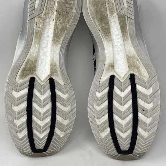 Saucony Endorphin Pro Plus Shoes Mens 13 White Mesh Lightweight Running Sneakers