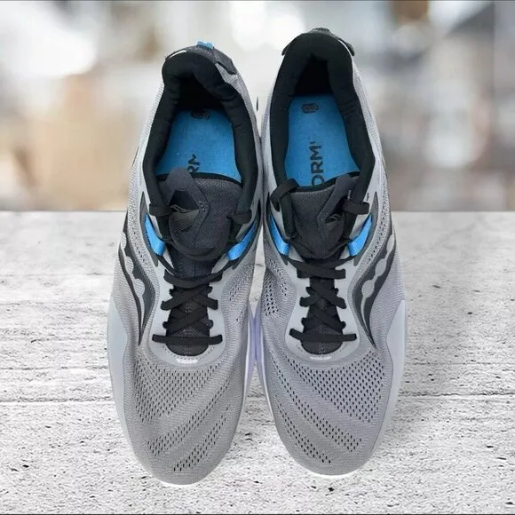 Saucony‎ Guide 15 Mens Size 12 Grey Black Athletic Running Shoes Style S20684-15