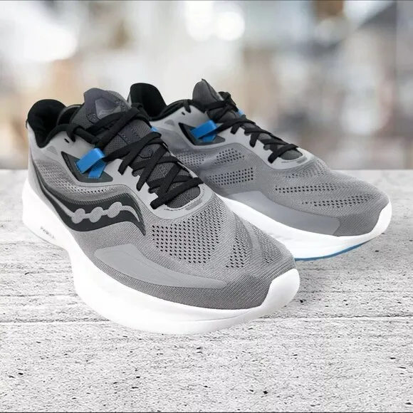 Saucony‎ Guide 15 Mens Size 12 Grey Black Athletic Running Shoes Style S20684-15