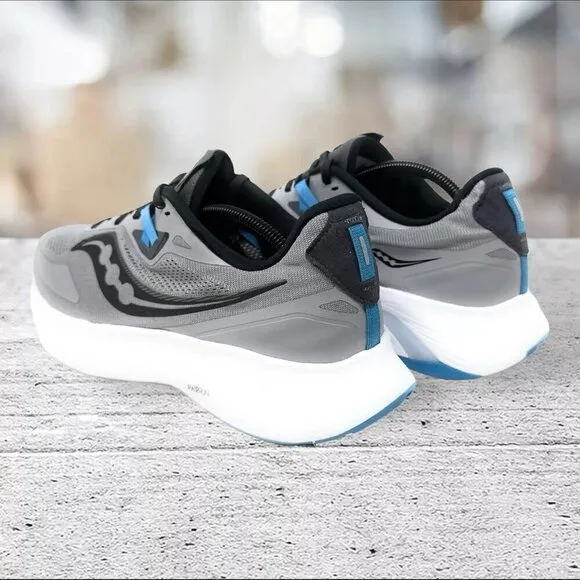 Saucony‎ Guide 15 Mens Size 12 Grey Black Athletic Running Shoes Style S20684-15