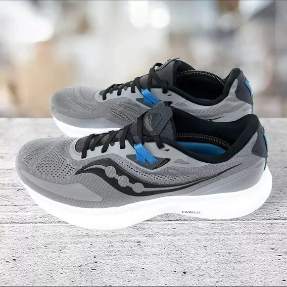 Saucony‎ Guide 15 Mens Size 12 Grey Black Athletic Running Shoes Style S20684-15