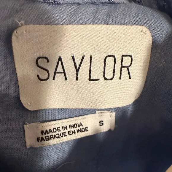 Saylor Aggy Blue Dress Size Small