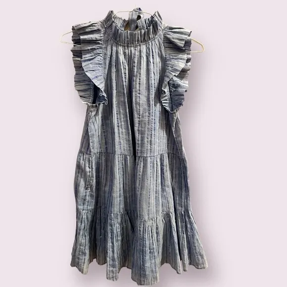 Saylor Aggy Blue Dress Size Small