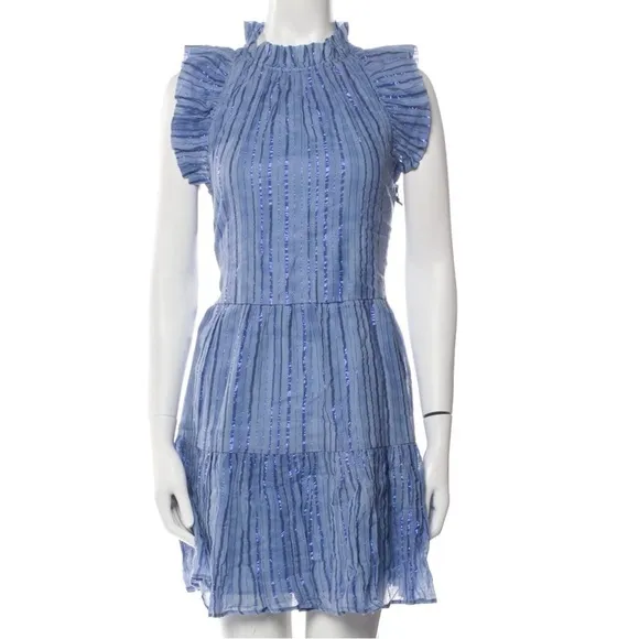 Saylor Aggy Blue Dress Size Small