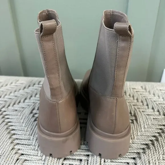 Schutz Billie Casual Bootie casual moccacino tan faux leather boots