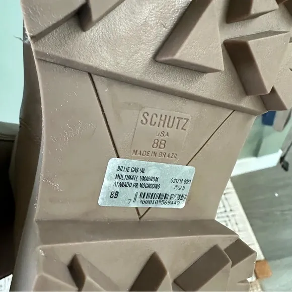 Schutz Billie Casual Bootie casual moccacino tan faux leather boots