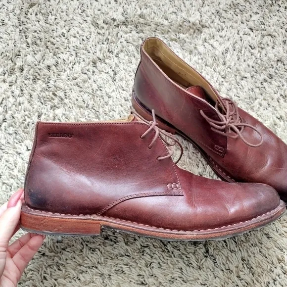 Sebago Tremont Chukka brown leather Boots sz 10,5