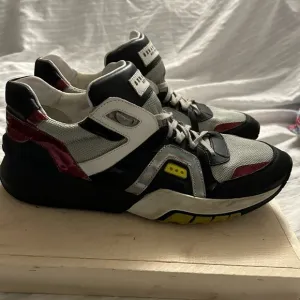Serafini Italian fashion sneakers shoes US black Red Gray Size US 11 Eur 45 RARE