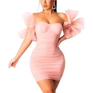 SEXY Bodycon Dress for Women Pink
