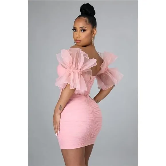 SEXY Bodycon Dress for Women Pink