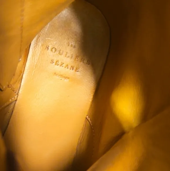 SEZANE | Eugenie Brown Leather Ankle Boots in Size EU 36 / US 6