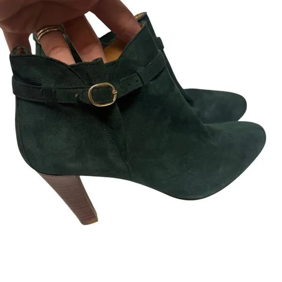 Sezane Green Suede Boots Sz. 39 (US 8)
