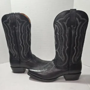 Size 10.5D Dan Post Boots Mens Wade Embroidered Square Toe Casual Boots Mid Calf