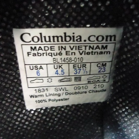 SIZE 6. Columbia Omni-Heat™ suede winter/snow boots.
