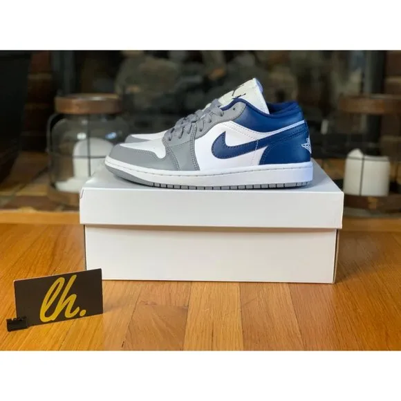 Size 6.5 W Air Jordan 1 Low “Stealth French Blue” DC0774-042