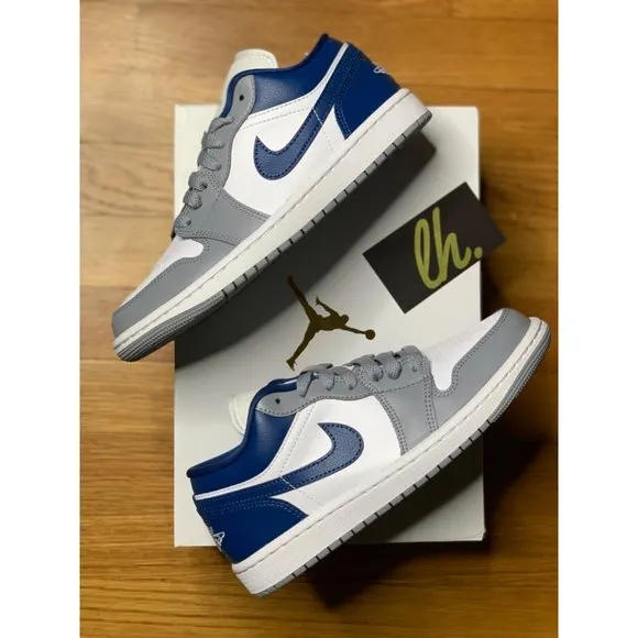 Size 6.5 W Air Jordan 1 Low “Stealth French Blue” DC0774-042