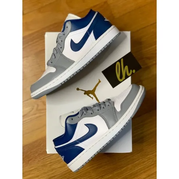 Size 6.5 W Air Jordan 1 Low “Stealth French Blue” DC0774-042