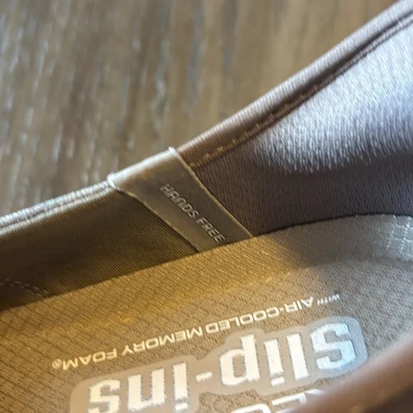 Skechers Slip-ins: On-the-GO Flex -taupe hands free  vegan leather shoes 8