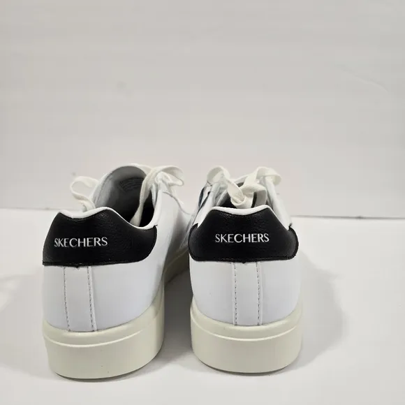 Skechers Womens Eden LX Royal White and Black Sneakers Size: 8.5