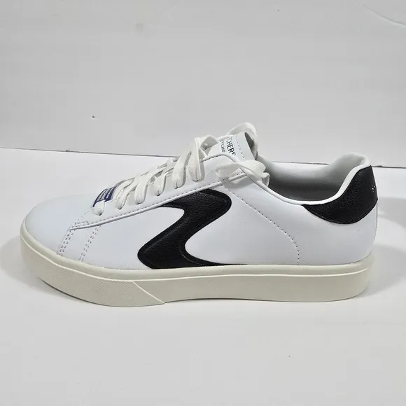 Skechers Womens Eden LX Royal White and Black Sneakers Size: 8.5