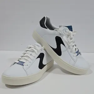 Skechers Womens Eden LX Royal White and Black Sneakers Size: 8.5