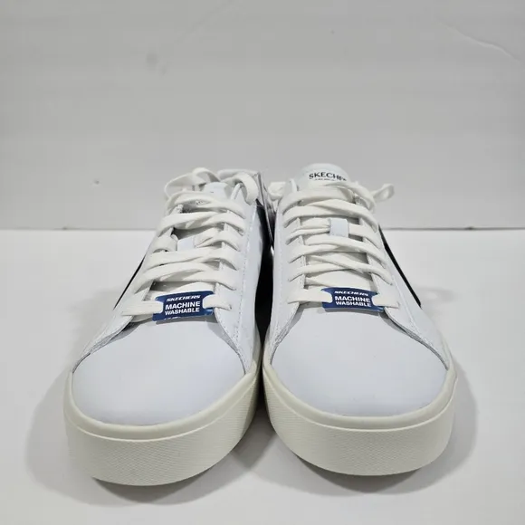 Skechers Womens Eden LX Royal White and Black Sneakers Size: 8.5