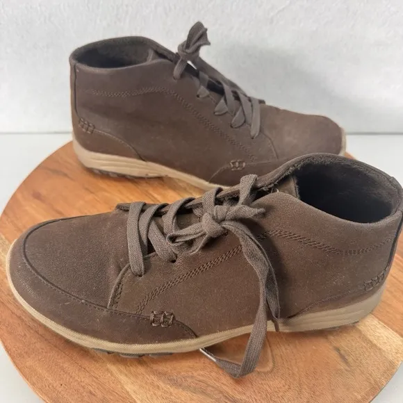 Sketchers Reggae Fest 2.0 Finest Moment Womens Boots Brown Stylish Casual 8.5