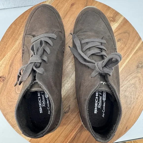 Sketchers Reggae Fest 2.0 Finest Moment Womens Boots Brown Stylish Casual 8.5