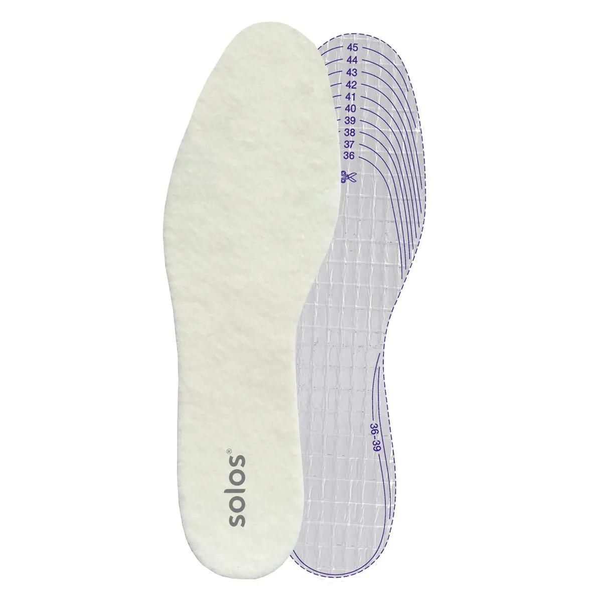 Solos Thermal Winter Insole One Size Fits All Keep Feet Warm