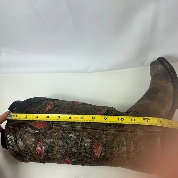 Sonora Aliyah Leather Cowboy Women's Boots Size 8