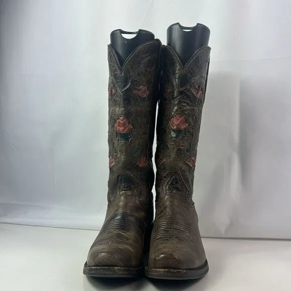 Sonora Aliyah Leather Cowboy Women's Boots Size 8