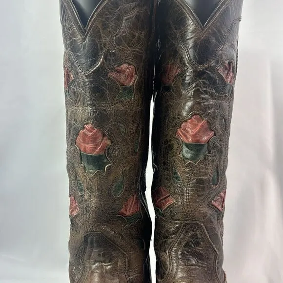 Sonora Aliyah Leather Cowboy Women's Boots Size 8