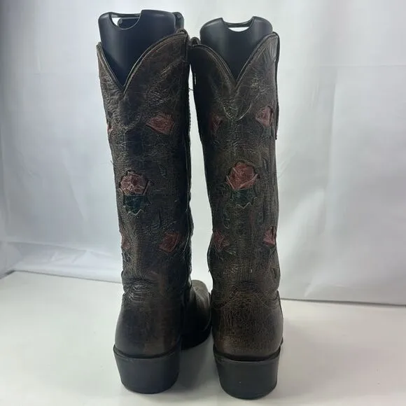 Sonora Aliyah Leather Cowboy Women's Boots Size 8