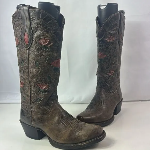 Sonora Aliyah Leather Cowboy Women's Boots Size 8