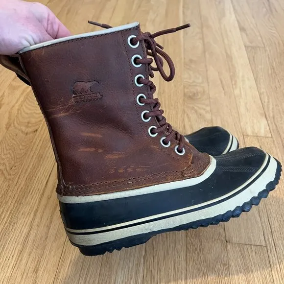 Sorel 1964 Premium Waterproof Leather Winter Boots Women's Size 7