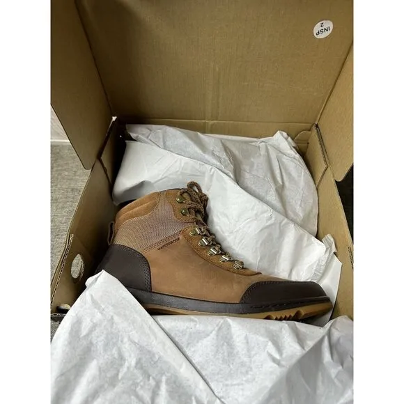 Sorel Ankeny II Hiker WP Mens Casual WP Insulated Boots Velvet Tan/Black Size 9