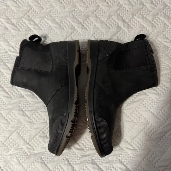 Sorel Black Ankle Boots Winter Snow Insulated Men Size 9 Woman 10.5 Warm