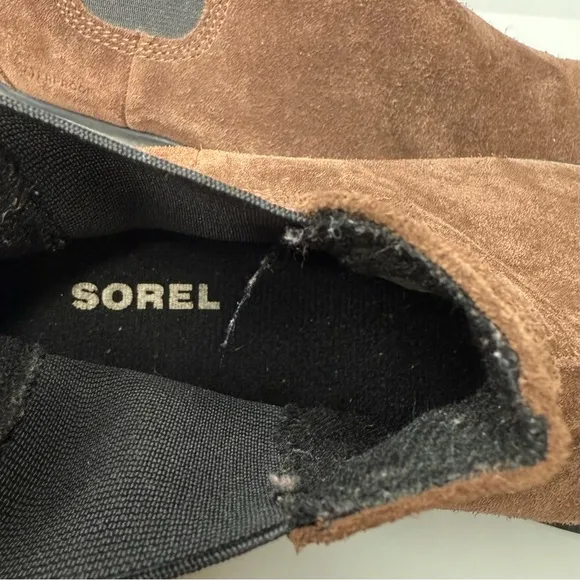 Sorel Brown Suede Chelsea Boots