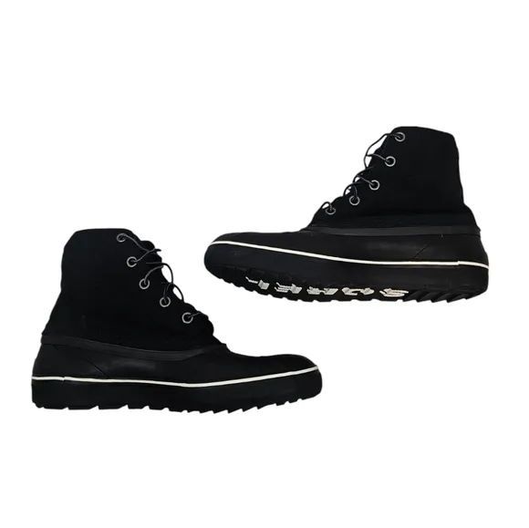 Sorel Cheyanne Metro Lace Up Black Waterproof Insulated Winter Boots Size 14 Men